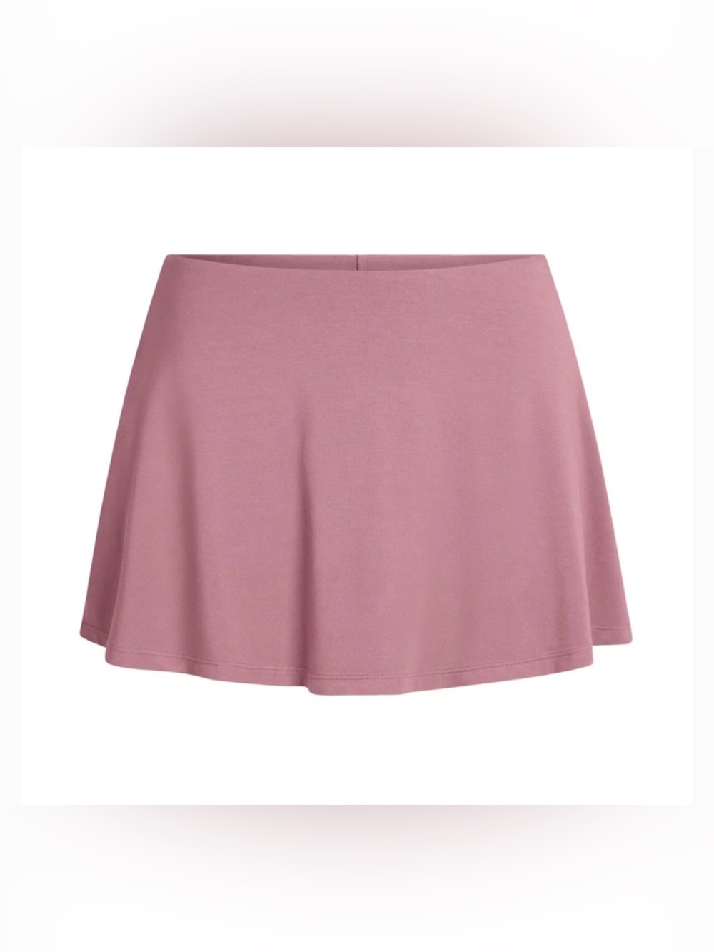 Skims Smooth Lounge Skirt with Shorts in Rosewood